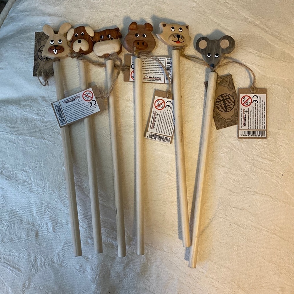 House of Marbles Six Novelty Wood Pencils